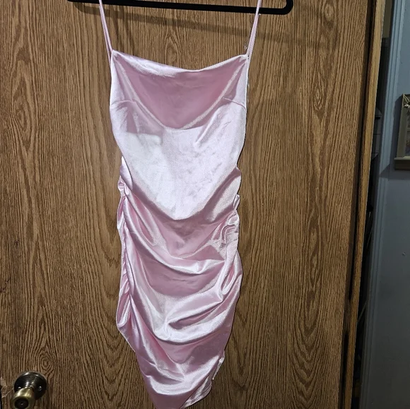 Fashion Nova | Dresses | Fashion Nova Elegant Pink Satin Slip Dress |  Poshmark